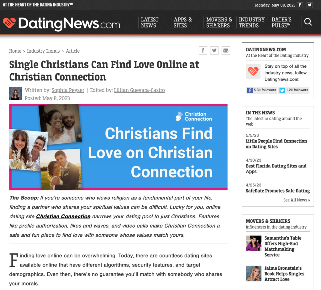 christian connection dating